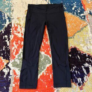 Lululemon Pace Rival Crop *22", Black (early release), size 6 - READ